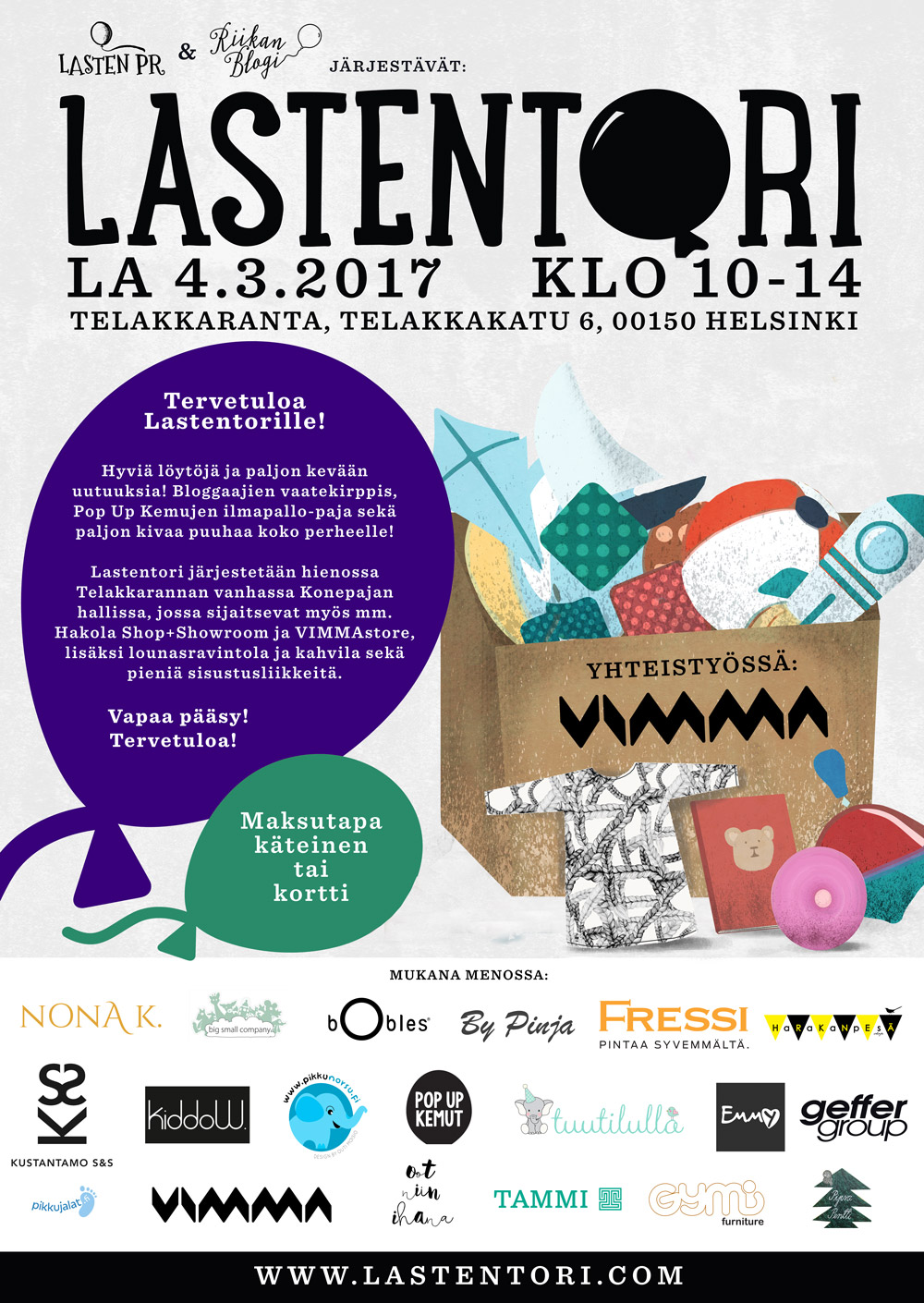 Lastentori, lastentapahtumat, lastenkirppis